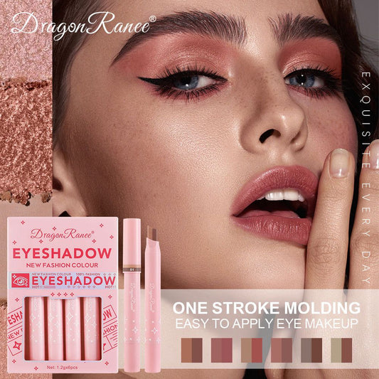 Dragon Ranee 2 Color Eyeshadow Stick - Dual Shade Makeup Pen Double Color Shimmer Matte Eye Shadow Cosmetics For Women Beauty Smooth Blend - Shade 1