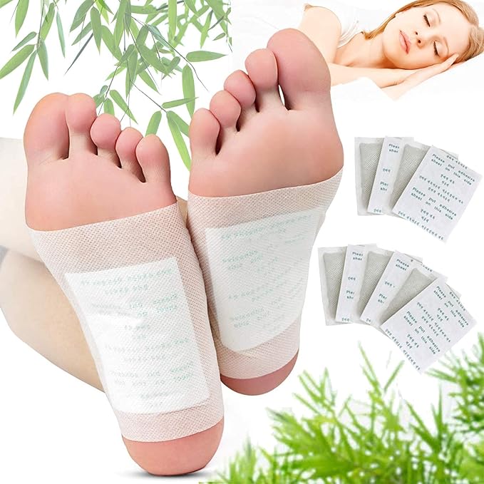 Kiyome Kinoki Detox Foot Pads 10 Pcs Night Use Cleansing Patches For Relaxation Foot Care And Stress Relief - Personal Care Product