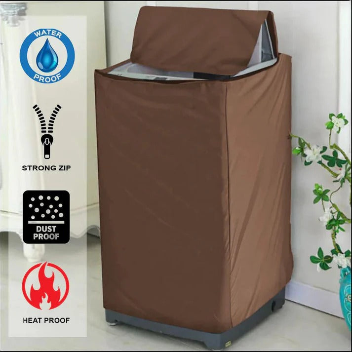 Waterproof Top Load Washing Machine Cover – Durable Parachute Fabric, ( Size Large Random Color)