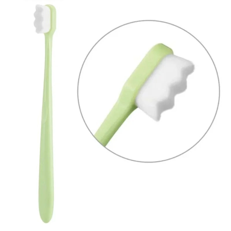 Nano Toothbrush with Travel Case | Ultra Soft Micro-Nano Bristles | Gentle Toothbrush for Sensitive Gums | Suitable for Adults & Kids | Random Color